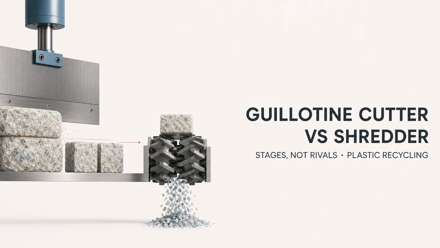 Guillotineknipper vs. Shredder voor Plastic Recycling: Welke Heeft u Nodig?