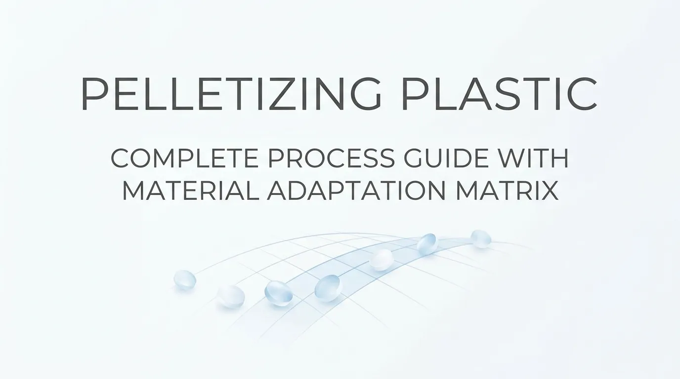 Granulation du plastique : guide complet du procédé avec matrice d'adaptation par matière
