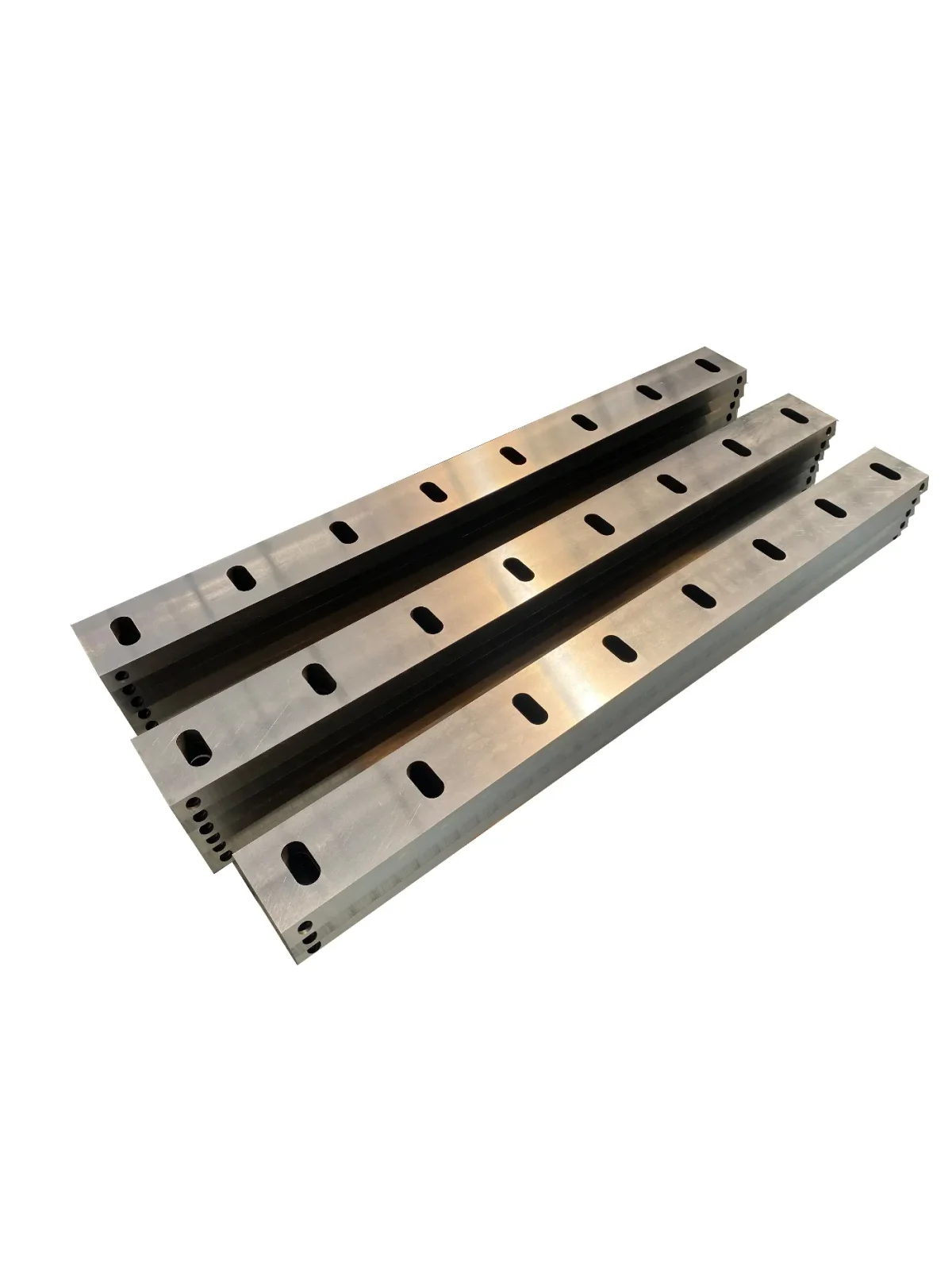 Crusher and granulator replacement blades for plastic recycling machines