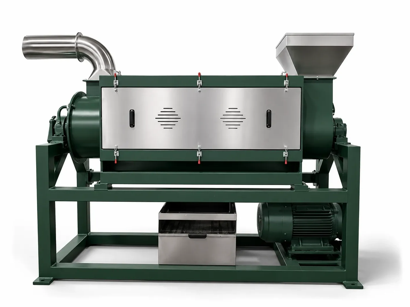 Centrifugal dryer for mechanical dewatering of washed plastic