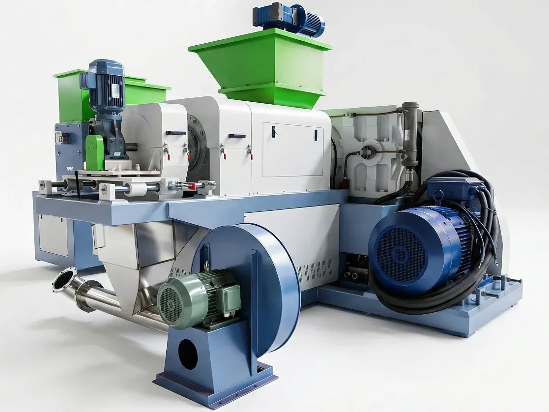 Film squeezer densifier unit for moisture and bulk density