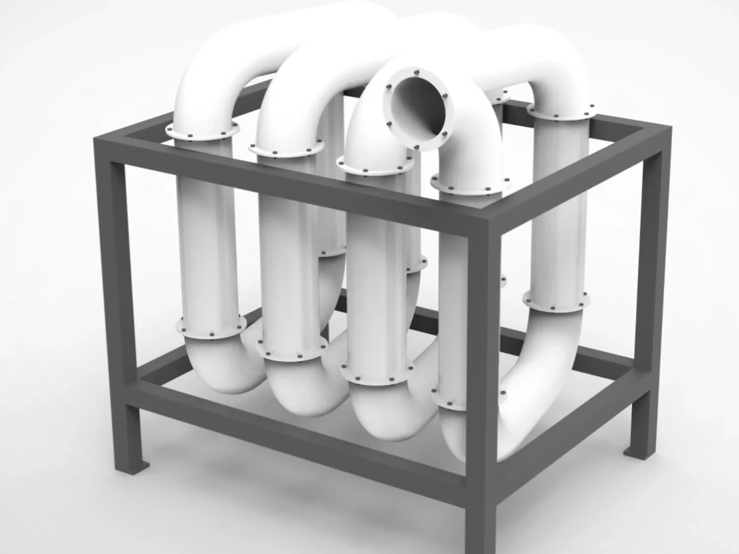 Pipeline hot air drying system for final residual moisture