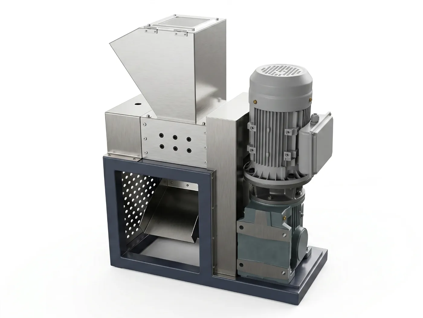 Compact portable mini desktop shredder front view