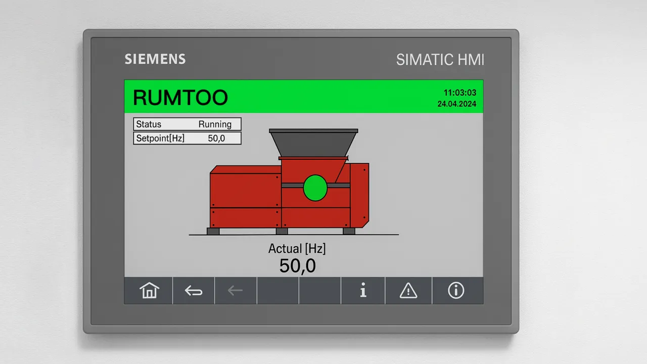 Control panel with auto-reverse and load monitoring