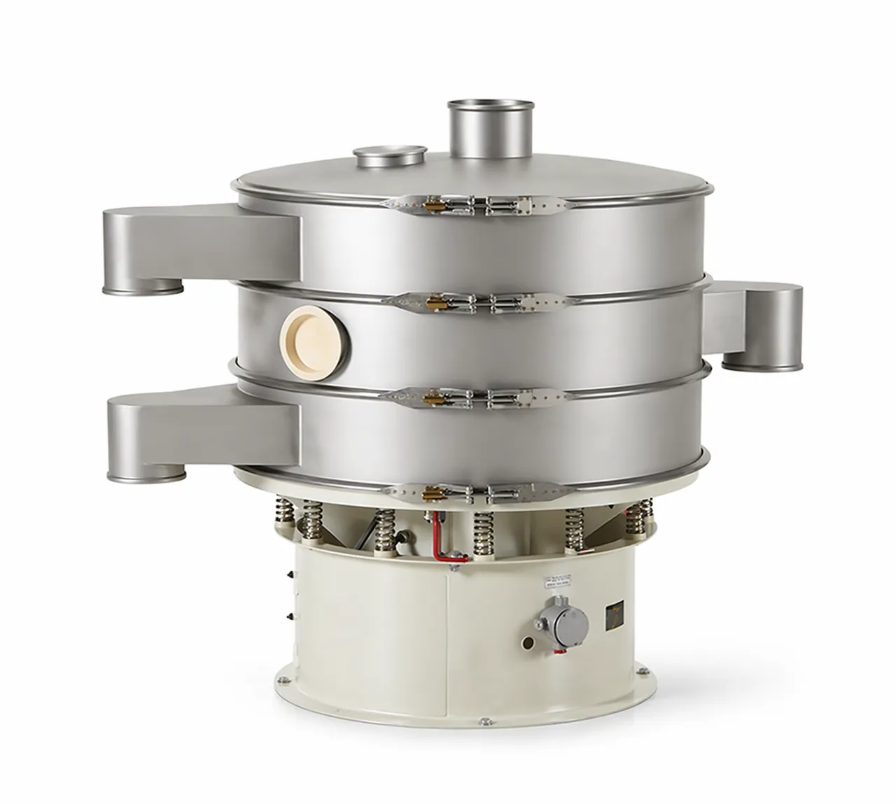 Circular vibro sifter full view for plastic pellets and powder
