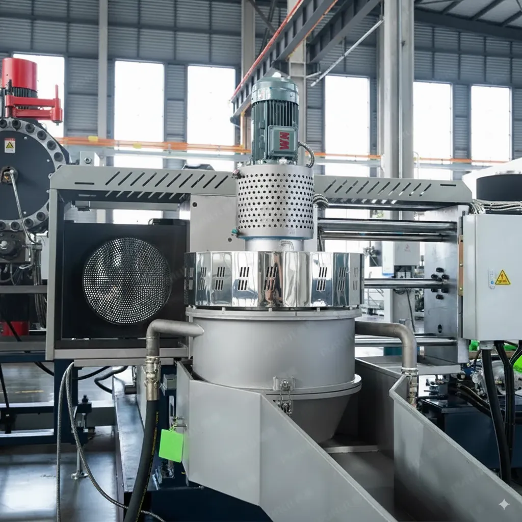 Water-ring die face cutting for BOPP pellets